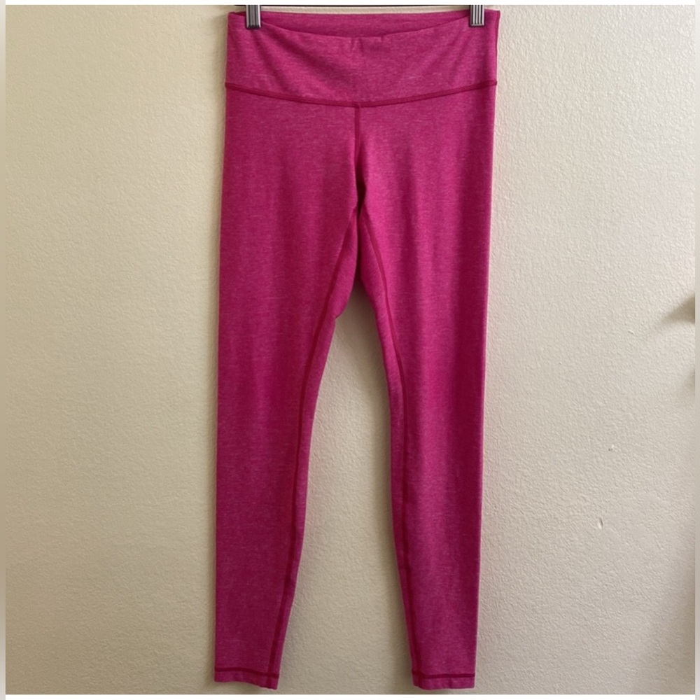 🍋 VGUC Lululemon Wunder Under Pant 30.5” - Heathered Jewelled Magenta - Sz 6
